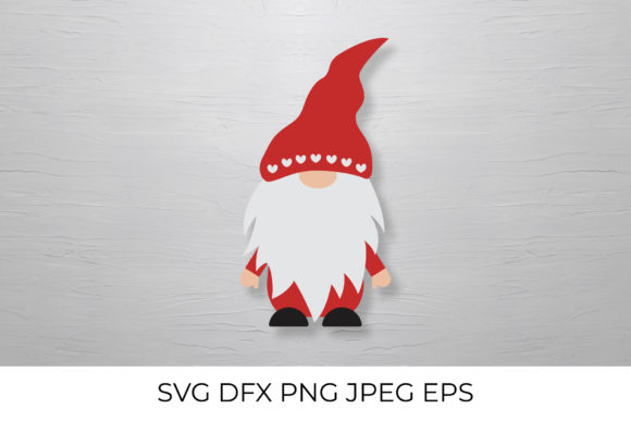 Cute Nordic Gnomie Graphic Design Asset for Crafts