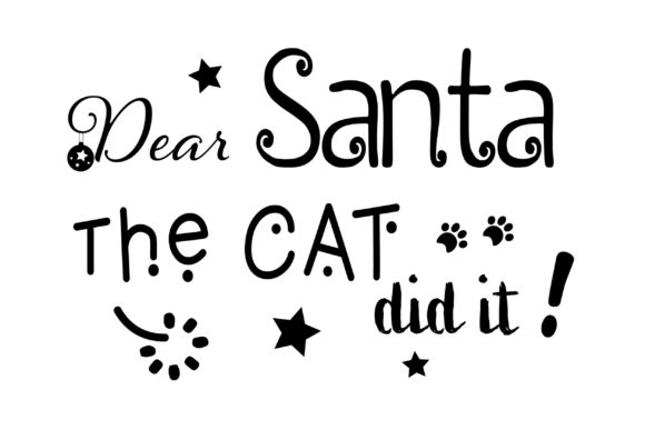 Dear Santa the Cat Did It Print Templates Review