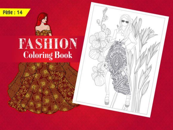 Fashion Coloring Pages for Girls - Creative Design for Branding