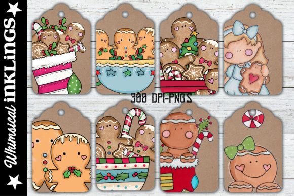 Gingerbread Kraft Tags for Crafts
