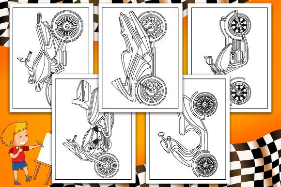 Motorcycles Coloring Book Pages for Kids - Creative Crafting with Coloring Pages Amp