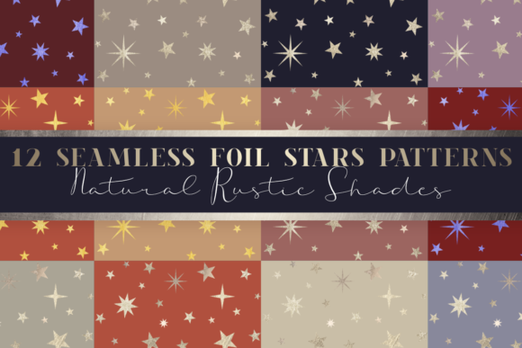 Rustic Wedding Star Pattern Background for Branding