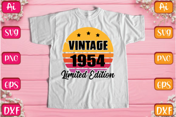 Vintage 1954 Limited Edition T-Shirt Designs