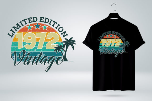 Vintage 1972 Tee Limited Edition Retro