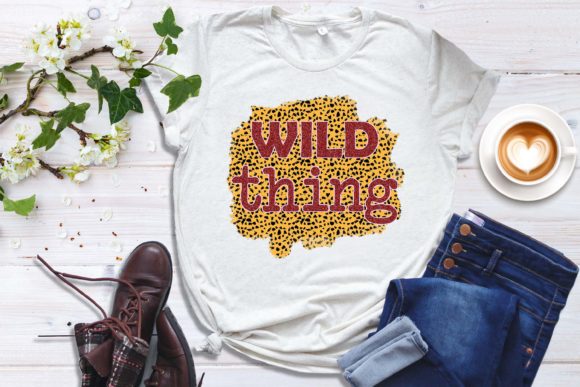 Wild Thing Leopard Valentine Sublimation for Crafts