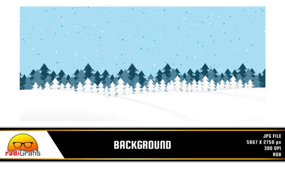 Winter Background with Trees and Snow for Branding