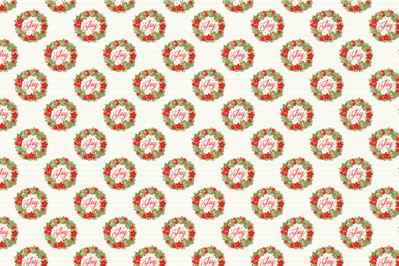 Wreath Seamless Pattern Design for Local Business Branding